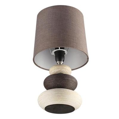 8126/1T COMFI LN25 000 коричневый/бежевый/белый, керамика/текстиль Настольная лампа Е14 1*40W 220V LATZA