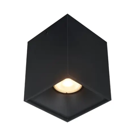 ST168.402.01 Светильник потолочный Черный GU10 1*50W IP20 L82,5xW82,5xH104 220V Без ламп
