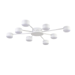 8343/8C COMFI LN26 252 белый, металл Люстра GX53 LED 8*7W 220V TORINA