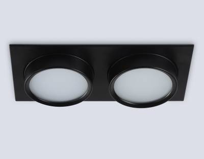 Светильник встраиваемый TN6743/2 BK черный IP44 GX53/2 210*110*57