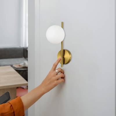 SLE1193-301-01 Светильник настенный Латунь/Белый G9 1*5W 4000K