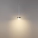 7151/10L HIGHTECH ODL26 Подвесной светильник хром/ прозрачное стекло/металл IP20 LED 10W 3000K 220V LASLO