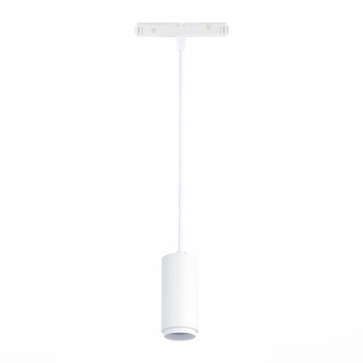ST357.533.06 Магнитный трековый светильник подвесной ZOOM белый LED 1*6W 3000K 667Lm Ra>80 10-60° IP20 D60xH120 48V