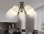 Светильник потолочный TR4733/5 BK/LWD черный/светлое дерево E27/5 max 40W D610*270