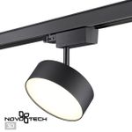 358759 PORT NT21 148 черный Трехфазный трековый светодиодный светильник IP20 LED 24W 4000K 2100Лм 100-265V PROMETA