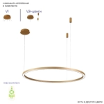 Люстра Crystal Lux FORTUNA SP88W LED GOLD 1810/301N