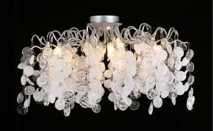 Светильник потолочный Crystal Lux TENERIFE PL8 SILVER 3181/108