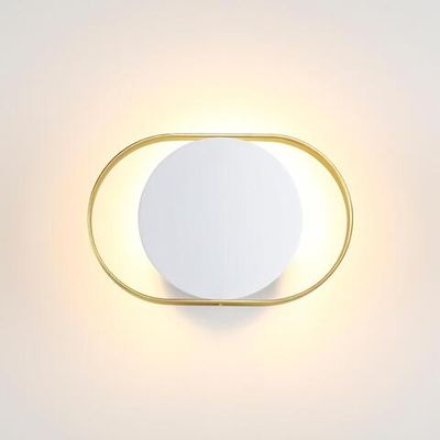 4246/7WW HIGHTECH ODL21 187 бел/золотист/металл Настенный светильник IP20 LED 7W 560Лм 3000K MONDY