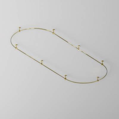 Шинопровод круглый из полукругов 1200мм Flarity латунь, TRX154-2SR-D1200-BS. TM Maytoni