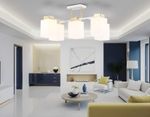 Светильник подвесной TR303047/5 WH/GD белый/золото E27/5 max 60W 540*480*270