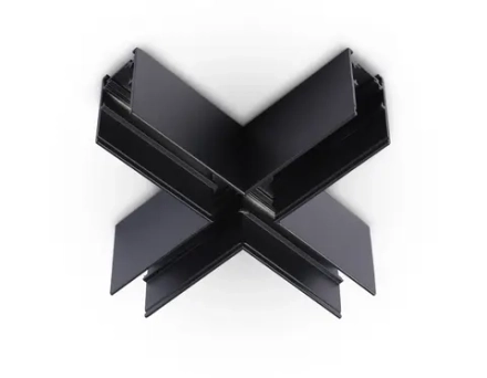 Коннектор X-образный для накладного шинопровода Magnetic GL3376 BK черный 170*170*53.7
