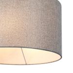 8251/2 MODERNI LN25 000  никель/серый, металл/текстиль Подвес Е27 2*60W 220V NIKKI