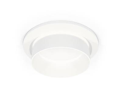 Комплект встраиваемого светильника с акрилом XC6512061 SWH/FR белый песок/белый матовый MR16 GU5.3 (C6512, N6228)