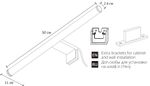 Подсветка для зеркал Arte Lamp ORIZZONE A2937AP-1WH, 1хLED