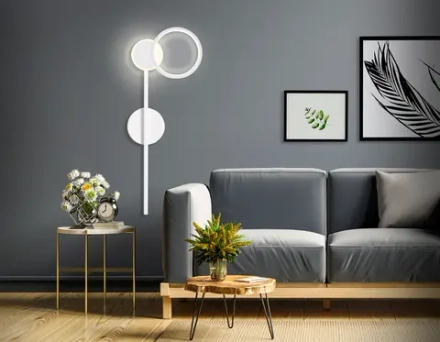 Настенный поворотный светодиодный светильник FL5191 SWH белый песок LED 3000K 9W 600*221*30