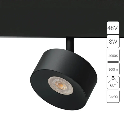 Магнитный трековый светильник Arte Lamp LINEA A4771PL-1BK, 1хLED