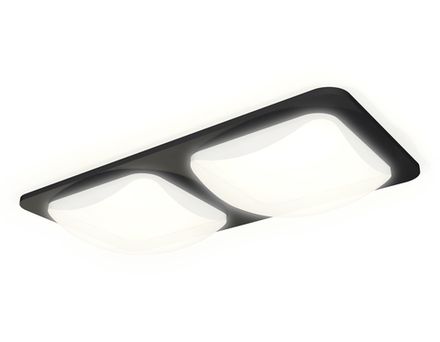 Комплект встраиваемого светильника с акрилом XC7906014 SBK/FR черный песок/белый матовый MR16 GU5.3 (C7906, N7756)