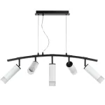 LR7353628631 Люстра RULLO 5х50W GU10 ЧЕРНЫЙ/БЕЛЫЙ (571735+214436-2+214486-3+202431-5)