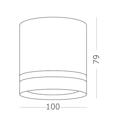ST115.542.12 Светильник потолочный Белый LED 1*12W 4000K 840Lm Ra&gt;90 120° IP20 D79xH100 170-240V