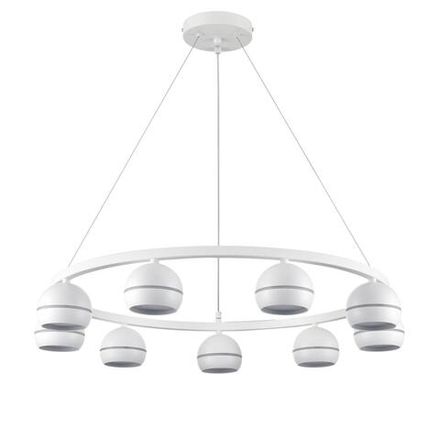 8254/9 COMFI LN25 белый металл Светильник подвесной LED GX53 8*7W 220V LUAZANA