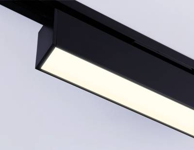 Светильник светодиодный трековый GL6765 BK черный LED 12W 3000K 300*22*48
