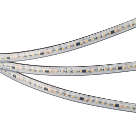 Лента герметичная SPI-PS-A120-12mm 24V Warm3000-PX6-BPT (11 W/m, IP67, 2835, 5m) (Arlight, бегущий огонь)