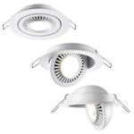 358815 SPOT NT21 278 белый Светильник встраиваемый светодиодный IP20 LED 9W 770Лм 4000K 220V GESSO