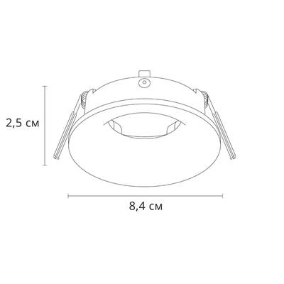 Точечный встраиваемый светильник Arte Lamp CORNO A2863PL-1BK, 1хGU10