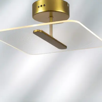 738043 Люстра ACRILE 14W LED 1236LM 120G ЗОЛОТО 3000K Lightstar