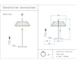 07721-T,20(03) Настольная лампа Ивина бронза/янтарь d35 h50 Led 6W (3000K)