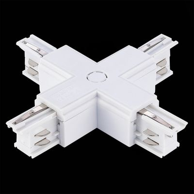 ST030.509.17 Х-образный токоподвод для трехфазного шинопровода ST-Luce Белый