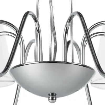 758084 Люстра подв. DIAFANO 8х40W G9 ХРОМ/ПРОЗРАЧНЫЙ