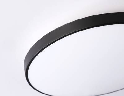 Светильник светодиодный потолочный FZ1224 BK черный IP44 13W 4200K D232*50 (Без ПДУ)