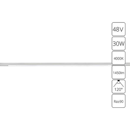 Магнитный трековый светильник Arte Lamp OPTIMA A7265PL-1WH, LED