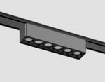 Светильник светодиодный трековый для шинопровода Magnetic Ultra Slim GV1403 BK черный IP20 6W 4200K 48V 24° 122*26*24