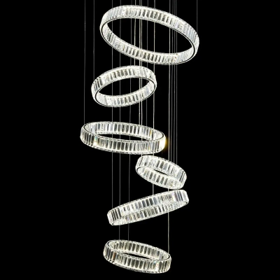Citilux Чезаре CL338661 LED Люстра хрустальная с пультом Хром