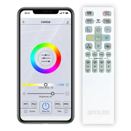 Citilux Марсель Смарт CL232A150E RGB Умная люстра Белая