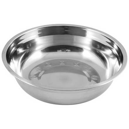Миска Bowl-25, объем 2,3 л, с расширенными краями, из нерж стали, зеркальная полировка, диа 25 см (Минимальная отгрузка 25 шт)