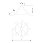 Умная подвесная люстра с поворотным механизмом 70147/8 черный Smart, GU10х8