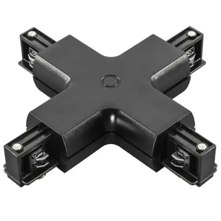 504147 Соединитель трековый трехфазный BARRA X-образный ЧЕРНЫЙ Lightstar