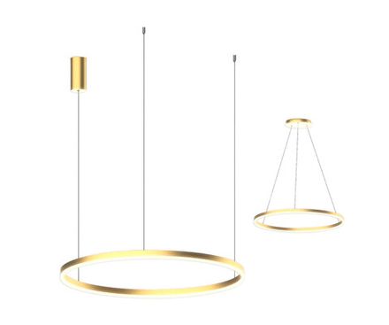 08228,36A(3000K) Подвес Тор латунь d100 h150 Led 64W (3000K)