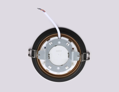 Светильник встраиваемый поворотный точечный TN51914 BK/GD черный/золото GX53 max 12W D115*23