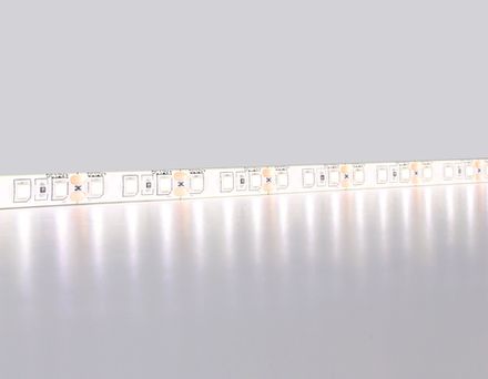 Светодиодная лента GS1202 2835 120Led/ 9.6W m/ 12V IP65 4500K/ 5000*8*2.27mm/ кратность резки 25mm (2 конт.)