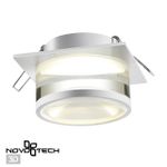 370917 SPOT NT22 342 белый Светильник встраиваемый IP20 GU10 9W 220V GEM