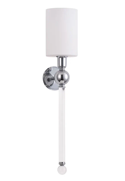 Бра Crystal Lux MIRABELLA AP1 CHROME/WHITE 0421/401