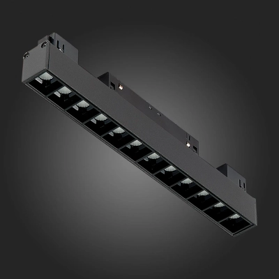 ST361.436.12 Магнитный трековый светильник Черный LED 1*12W 3000K 1 009Lm Ra>80 36° IP20 L222xW22xH44 48V