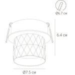 Точечный встраиваемый светильник Arte Lamp FANG A5562PL-1BK, 1хGU10