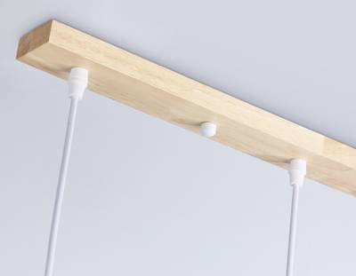 Подвесная люстра TR83135/3 LW/FR светлое дерево/белый матовый E27/3 max 40W 640*180*1040