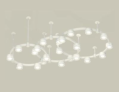 Комплект подвесного светильника с акрилом XR92212250/22 SWH/FR белый песок/белый матовый GX53 (A9221, A9226, A9232, C9241, C9236, C9231, N8433)