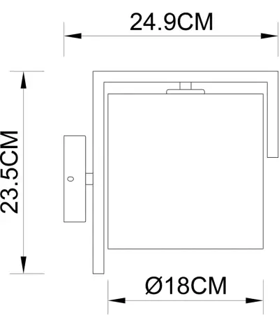 Бра Arte Lamp APEROL A5031AP-1SS, 1хE27